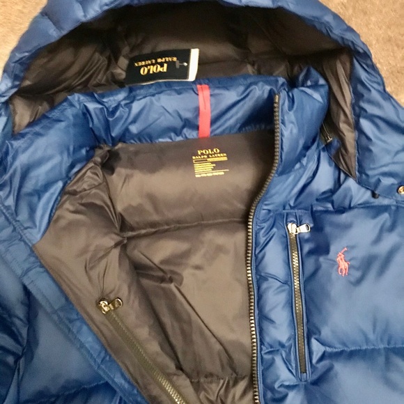 New Polo Water-Repellent Down Jacket, Size XXL - Picture 2 of 8